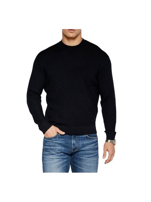 Blue wool sweater Emporio Armani | 6D1MXN 1MKCZ.F931